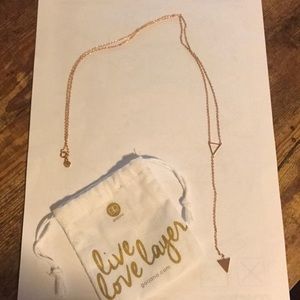 Gorjana Mika lariat necklace - rose gold